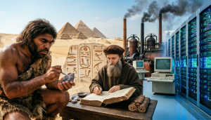 قصة الإنسان من حجر الصوان الى ذكاء الخورازميات